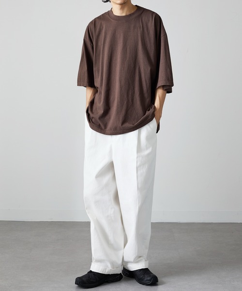 SHAKA WeAR(シャカウェア)の「【SHAKA WEAR】7.5 oz ガーメントダイ ドロップショルダーTシャツ SHGDDS MURS(Tシャツ/カットソー・メンズ・グレー/クリーム/ブラック/アイボリー/ホワイト/ブラウン・L/XL/S/M)」の9枚目の写真