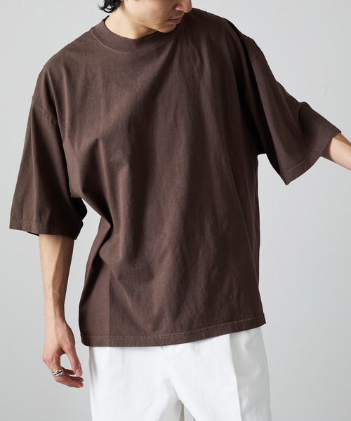 SHAKA WeAR(シャカウェア)の「【SHAKA WEAR】7.5 oz ガーメントダイ ドロップショルダーTシャツ SHGDDS MURS(Tシャツ/カットソー・メンズ・グレー/クリーム/ブラック/アイボリー/ホワイト/ブラウン・L/XL/S/M)」の8枚目の写真