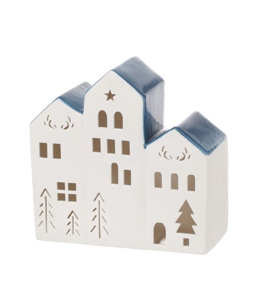 studio CLIP（スタディオクリップ）の「LED陶器の家 3連[CHRISTMAS