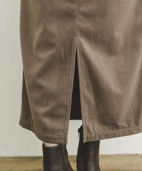 ITEMS URBANRESEARCH（アイテムズ アーバンリサーチ）の「スムースベロアタイトスカート（スカート・レディース・グレー系その他/ブラック/モカ・FREE）」の22枚目の写真