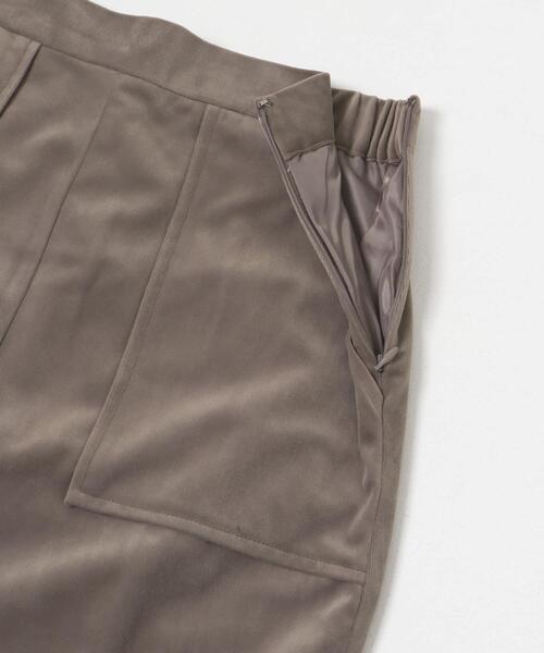 ITEMS URBANRESEARCH（アイテムズ アーバンリサーチ）の「スムースベロアタイトスカート（スカート・レディース・グレー系その他/ブラック/モカ・FREE）」の13枚目の写真