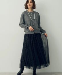 イッカベッカスカートスーツ・ブラックスパンコールスカート前ポケ後スリットＭサイズ イッカベッカスカートスーツ・ブラックスパンコールスカート前