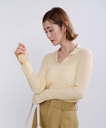 オープンカラー」に該当するニット/セーターファッション通販