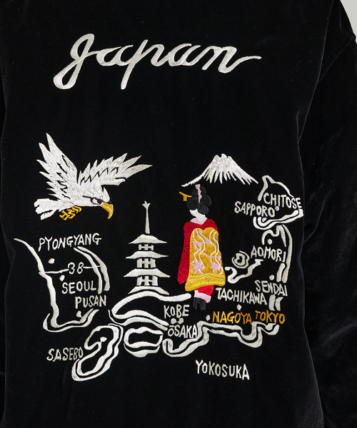 TAION(タイオン)の「【TAION/タイオン】JAPAN SPECIAL RIVERSIBLE SOUVENIR JACKET/ ジャパンスペシャル リバーシブル スカジャン ダウンジャケット/JK04JS(ダウンジャケット/コート・メンズ・ブラック/ダークネイビー/ブラック系その他・XL/M/L)」の6枚目の写真