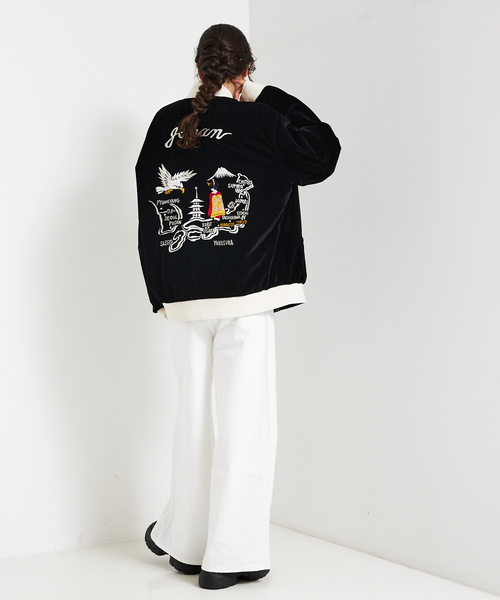TAION(タイオン)の「【TAION/タイオン】JAPAN SPECIAL RIVERSIBLE SOUVENIR JACKET/ ジャパンスペシャル リバーシブル スカジャン ダウンジャケット/JK04JS(ダウンジャケット/コート・メンズ・ブラック/ダークネイビー/ブラック系その他・XL/M/L)」の10枚目の写真