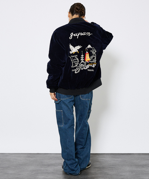 TAION(タイオン)の「【TAION/タイオン】JAPAN SPECIAL RIVERSIBLE SOUVENIR JACKET/ ジャパンスペシャル リバーシブル スカジャン ダウンジャケット/JK04JS(ダウンジャケット/コート・メンズ・ブラック/ダークネイビー/ブラック系その他・XL/M/L)」の14枚目の写真