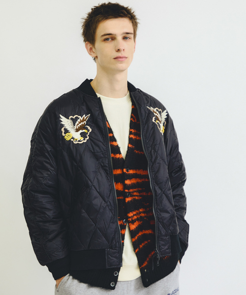 TAION(タイオン)の「【TAION/タイオン】JAPAN SPECIAL RIVERSIBLE SOUVENIR JACKET/ ジャパンスペシャル リバーシブル スカジャン ダウンジャケット/JK04JS(ダウンジャケット/コート・メンズ・ブラック/ダークネイビー/ブラック系その他・XL/M/L)」の21枚目の写真