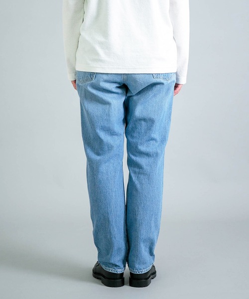 OMNIGOD（オムニゴッド）の「[OMNIGOD womens / オムニゴッド] 10ozデニム 5Pイージーテーパードパンツ（デニムパンツ・レディース・ライトインディゴブルー・1/0）」の10枚目の写真