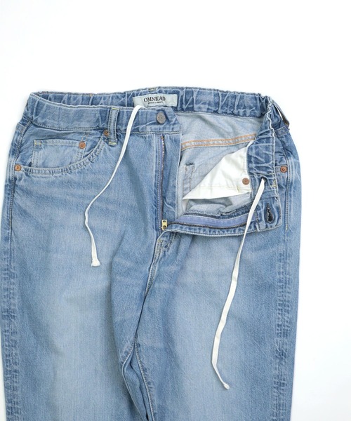 OMNIGOD（オムニゴッド）の「[OMNIGOD womens / オムニゴッド] 10ozデニム 5Pイージーテーパードパンツ（デニムパンツ・レディース・ライトインディゴブルー・1/0）」の16枚目の写真