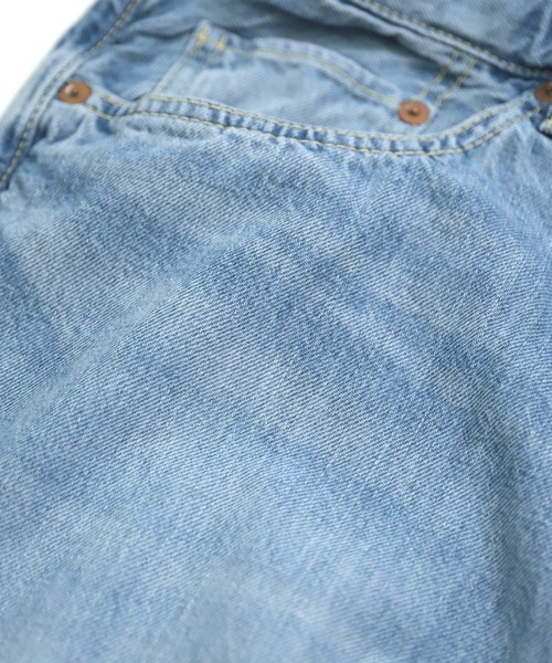 OMNIGOD（オムニゴッド）の「[OMNIGOD womens / オムニゴッド] 10ozデニム 5Pイージーテーパードパンツ（デニムパンツ・レディース・ライトインディゴブルー・1/0）」の8枚目の写真