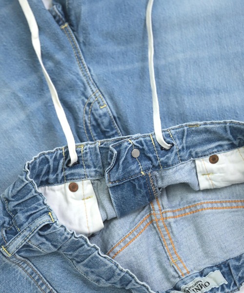 OMNIGOD（オムニゴッド）の「[OMNIGOD womens / オムニゴッド] 10ozデニム 5Pイージーテーパードパンツ（デニムパンツ・レディース・ライトインディゴブルー・1/0）」の18枚目の写真