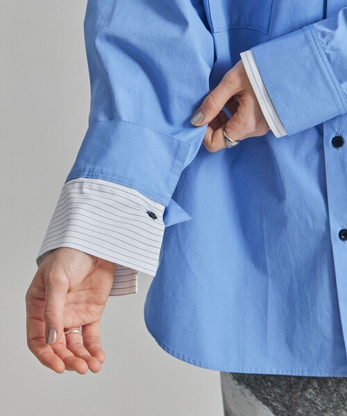 【セール】レイヤーカフスオーバーシャツ-ウォッシャブル-（シャツ/ブラウス）｜UNITED TOKYO（ユナイテッドトウキョウ）