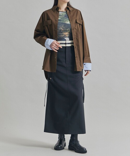 【セール】レイヤーカフスオーバーシャツ-ウォッシャブル-（シャツ/ブラウス）｜UNITED TOKYO（ユナイテッドトウキョウ）