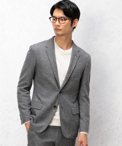 green label relaxing（グリーンレーベルリラクシング）の「□VICT/LAMBS H/B NT 3Bジャケット◆（テーラードジャケット・メンズ・グレー/ダークブラウン/ネイビー・MEDIUM/LARGE/SMALL/X-LARGE）」の2枚目の写真