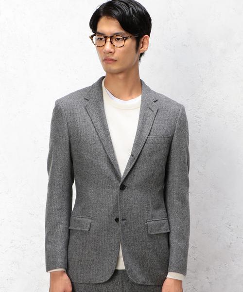 green label relaxing（グリーンレーベルリラクシング）の「□VICT/LAMBS H/B NT 3Bジャケット◆（テーラードジャケット・メンズ・グレー/ダークブラウン/ネイビー・MEDIUM/LARGE/SMALL/X-LARGE）」の5枚目の写真