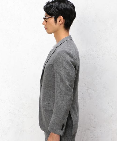 green label relaxing（グリーンレーベルリラクシング）の「□VICT/LAMBS H/B NT 3Bジャケット◆（テーラードジャケット・メンズ・グレー/ダークブラウン/ネイビー・MEDIUM/LARGE/SMALL/X-LARGE）」の6枚目の写真