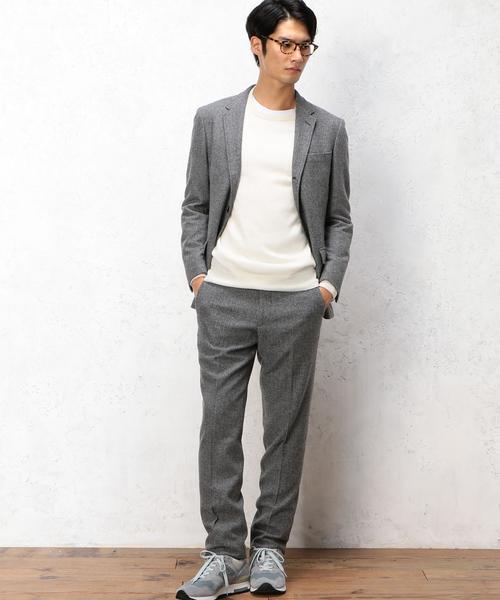 green label relaxing（グリーンレーベルリラクシング）の「□VICT/LAMBS H/B NT 3Bジャケット◆（テーラードジャケット・メンズ・グレー/ダークブラウン/ネイビー・MEDIUM/LARGE/SMALL/X-LARGE）」の7枚目の写真