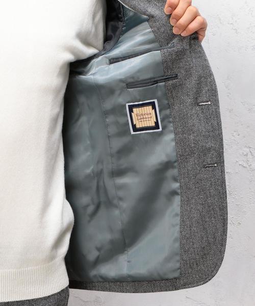 green label relaxing（グリーンレーベルリラクシング）の「□VICT/LAMBS H/B NT 3Bジャケット◆（テーラードジャケット・メンズ・グレー/ダークブラウン/ネイビー・MEDIUM/LARGE/SMALL/X-LARGE）」の14枚目の写真