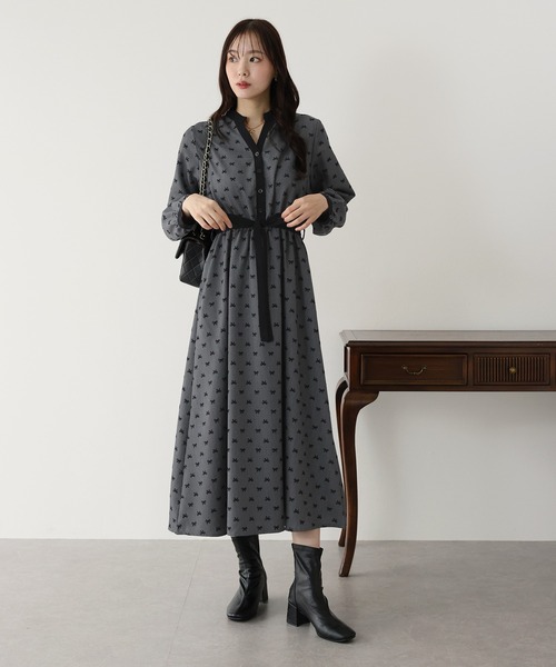 リボンフロッキーワンピース(ワンピース)|BLUEEAST(ブルーイースト)