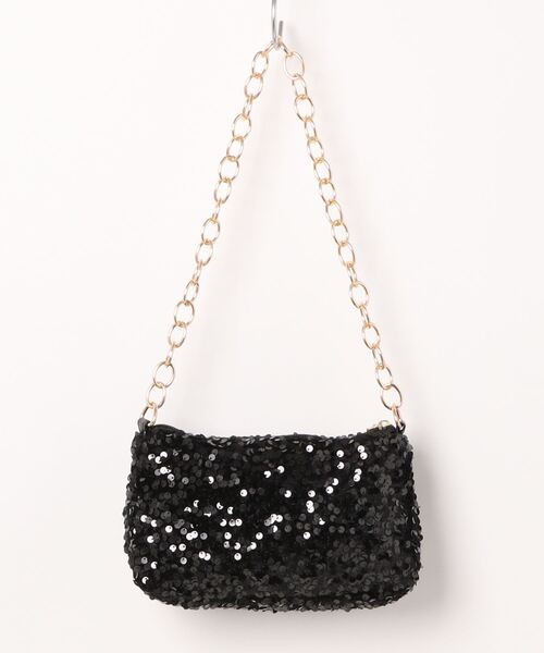 Mignonjour(ミニョンジュール)の「Mignonjour/スパンコールチェーンバッグ M2611(ショルダーバッグ・レディース・ブラック/ホワイト/その他1/その他2・FREE)」の8枚目の写真