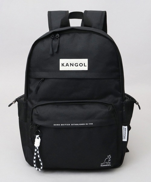 2層式フロントポケット 多収納 デイパック ロープストラップ付（バック