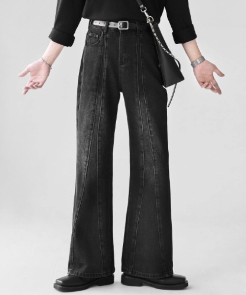 Otte(オッテ)の「デザインフレアデニム(デニムパンツ・メンズ・ブラック/ブルー・LARGE/SMALL/MEDIUM/X-LARGE)」の9枚目の写真