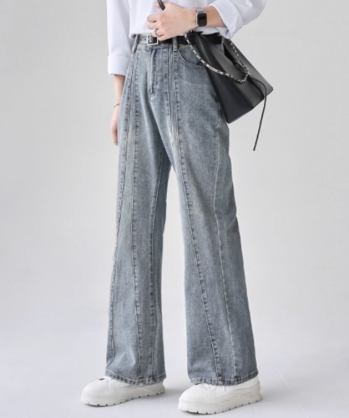 Otte(オッテ)の「デザインフレアデニム(デニムパンツ・メンズ・ブラック/ブルー・LARGE/SMALL/MEDIUM/X-LARGE)」の4枚目の写真