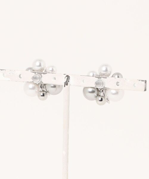 Burner(バーナー)の「【OKUOKU 0909】MIXカラーパールモチーフ 大ぶり ピアス 両耳用 oku-pierce-855062152648-10 Nn【RBTS】(ピアス(両耳用)・レディース・シルバー系その他・FREE)」の2枚目の写真