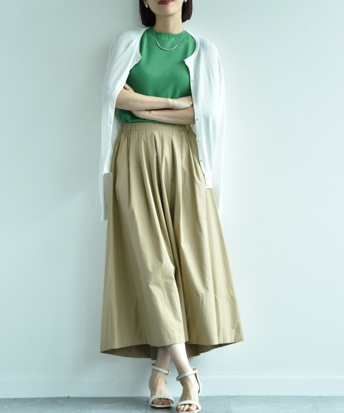 INTERPLANET（インタープラネット）の「【マシーンウォッシャブル・ＵＶ・接触冷感】パール釦クルーカーディガン（カーディガン/ボレロ・レディース・オフホワイト/グレー/ブラック/マルーン・FREE）」の5枚目の写真