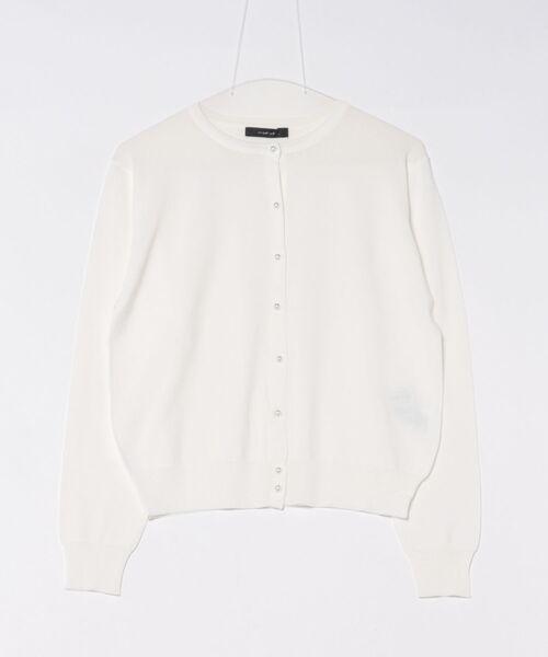 INTERPLANET（インタープラネット）の「【マシーンウォッシャブル・ＵＶ・接触冷感】パール釦クルーカーディガン（カーディガン/ボレロ・レディース・オフホワイト/グレー/ブラック/マルーン・FREE）」の15枚目の写真