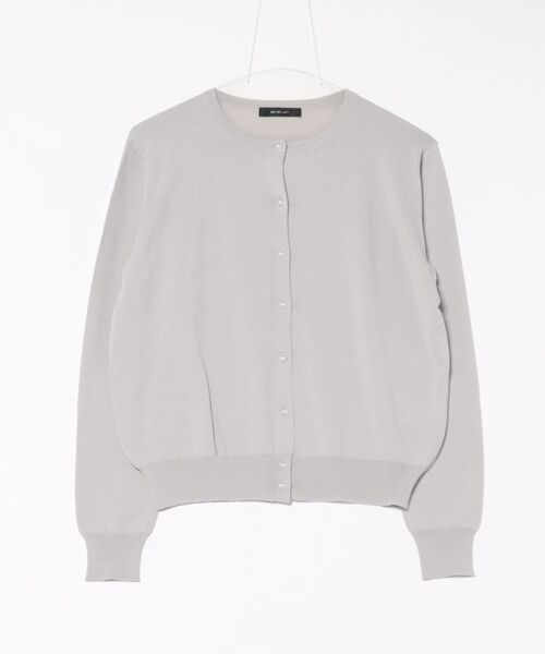 INTERPLANET（インタープラネット）の「【マシーンウォッシャブル・ＵＶ・接触冷感】パール釦クルーカーディガン（カーディガン/ボレロ・レディース・オフホワイト/グレー/ブラック/マルーン・FREE）」の16枚目の写真