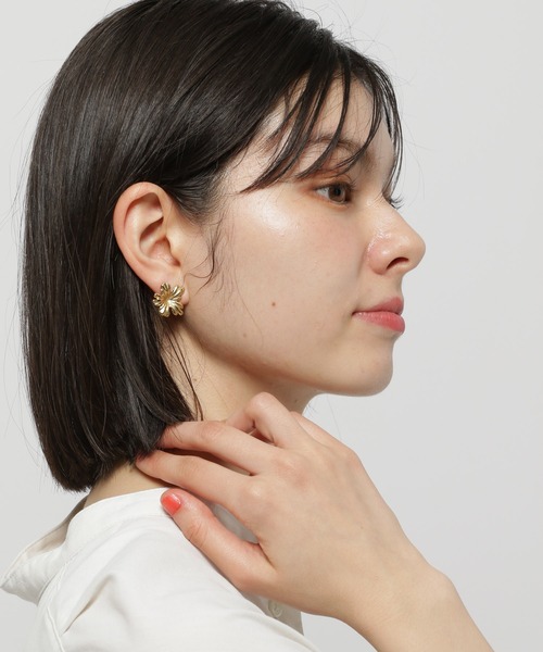 セール】ステンレスフラワーピアス（ピアス（両耳用））｜niko