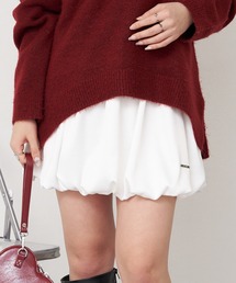 RAY CASSIN | 【ぺチパンツ付き】サテンバルーンミニスカート(スカート)