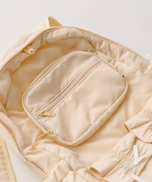 OLIVE des OLIVE（オリーブデオリーブ）の「ドロストポケットバックパック（バックパック/リュック・レディース・アイボリー/ブラック・FREE）」の8枚目の写真