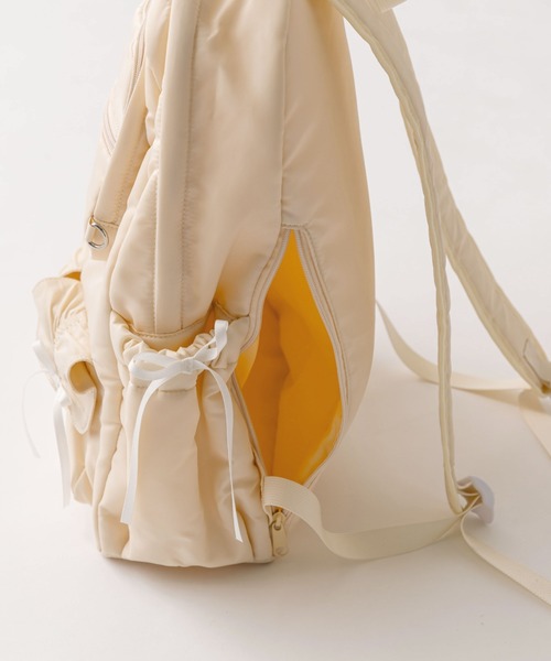 OLIVE des OLIVE（オリーブデオリーブ）の「ドロストポケットバックパック（バックパック/リュック・レディース・アイボリー/ブラック・FREE）」の15枚目の写真