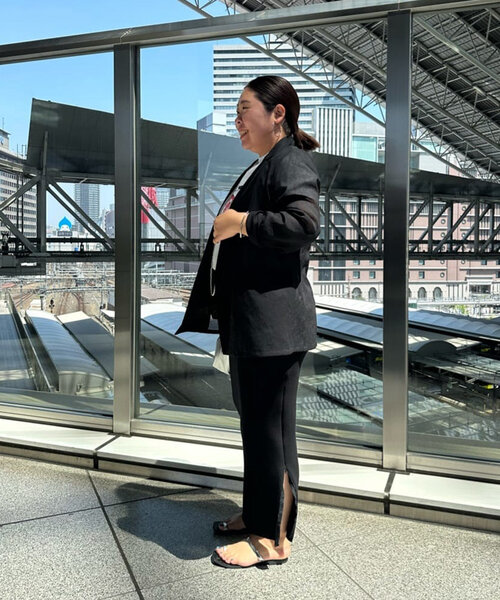 Loungedress スカート 「Lサイズも登場！」ポンチZIPタイト