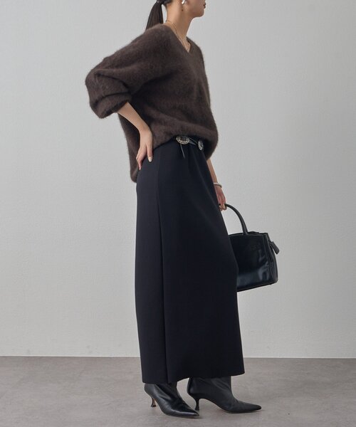 Lサイズも登場！】ポンチZIPタイトスカート（スカート）｜LOUNGEDRESS