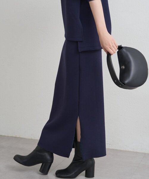 Lサイズも登場！】ポンチZIPタイトスカート（スカート）｜LOUNGEDRESS