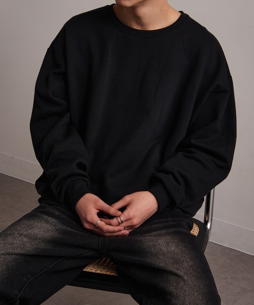 JERZEES（ジャージーズ）の「【JERZEES】NUBLEND スウェットシャツ ボックスシルエット ビッグシルエット オーバーサイズ UNTR（スウェット・メンズ・ホワイト/ネイビー/グレー/チャコールグレー/ブラック/アッシュ・S/M/L/XL）」の3枚目の写真