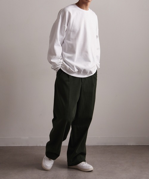 JERZEES（ジャージーズ）の「【JERZEES】NUBLEND スウェットシャツ ボックスシルエット ビッグシルエット オーバーサイズ UNTR（スウェット・メンズ・ホワイト/ネイビー/グレー/チャコールグレー/ブラック/アッシュ・S/M/L/XL）」の10枚目の写真