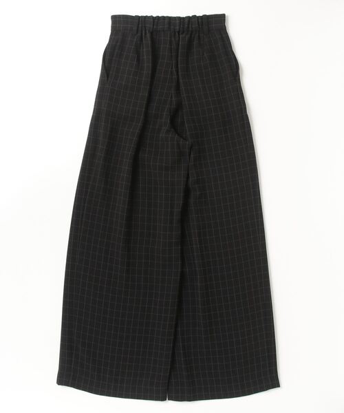 Sov.(ソブ)の「ウィンドウチェックワイドパンツ(スラックス・レディース・ブラック・36/38)」の13枚目の写真