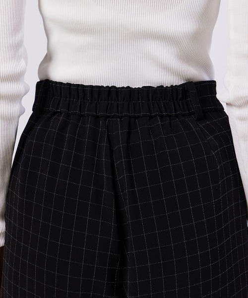 Sov.(ソブ)の「ウィンドウチェックワイドパンツ(スラックス・レディース・ブラック・36/38)」の8枚目の写真