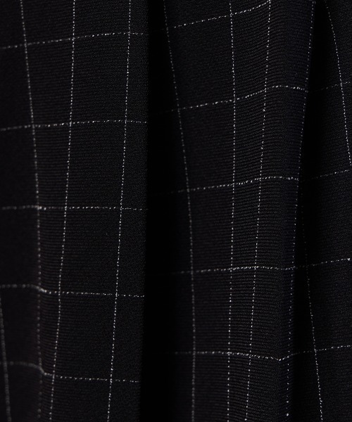 Sov.(ソブ)の「ウィンドウチェックワイドパンツ(スラックス・レディース・ブラック・36/38)」の10枚目の写真