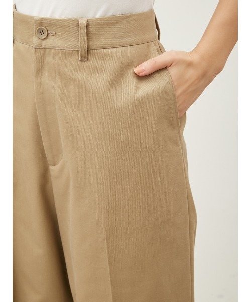 Mila Owen（ミラオーウェン）の「【WEB限定00サイズ】ワイドチノパンツ【手洗い可能】（チノパンツ・レディース・ベージュ/ピンク/ダークネイビー・0/1/00）」の8枚目の写真