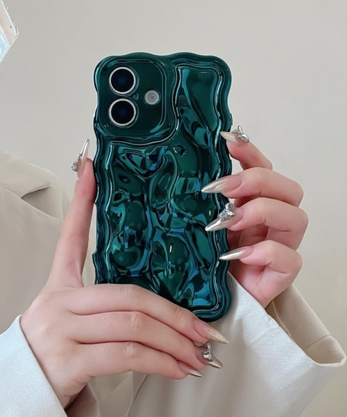 セール】【urge select】メタル ウェーブ メルトデザイン iPhoneケース