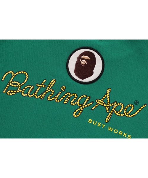 A BATHING APE（アベイシングエイプ）の「APE ROPE CREWNECK SWEATSHIRT（スウェット・キッズ・グリーン/ブラック・120）」の8枚目の写真