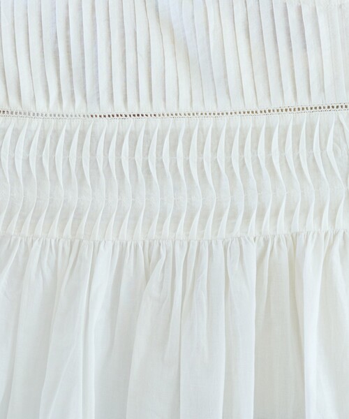 FREAK'S STORE（フリークスストア）の「限定展開　インド ピンタック ギャザー ロングスリーブ ブラウス（シャツ/ブラウス・レディース・ブルー/オフホワイト/ブラウン系その他/ブラック/イエロー/ネイビー/レッド・ﾌﾘ-）」の16枚目の写真