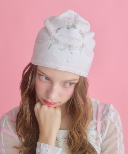NUTEMPEROR　ビーニー original print beanie/オリジナルプリントビーニー（ニット