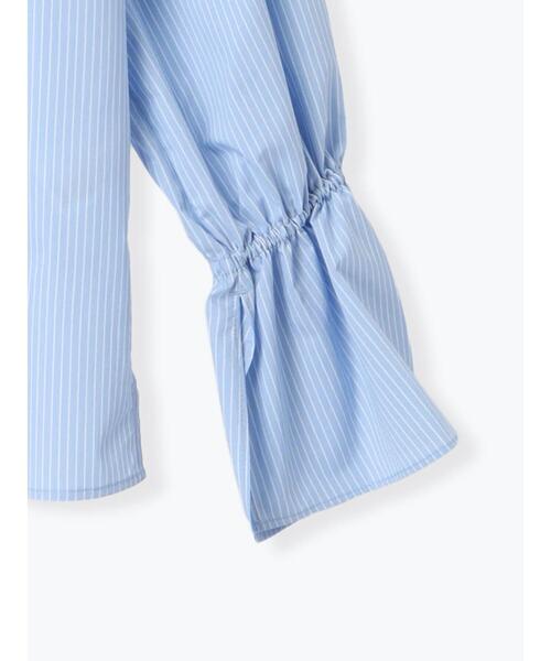 Te chichi（テチチ）の「ストライプスタンドフリル&リボンブラウス（シャツ/ブラウス・レディース・サックスブルー/オフホワイト/オレンジ・F）」の21枚目の写真