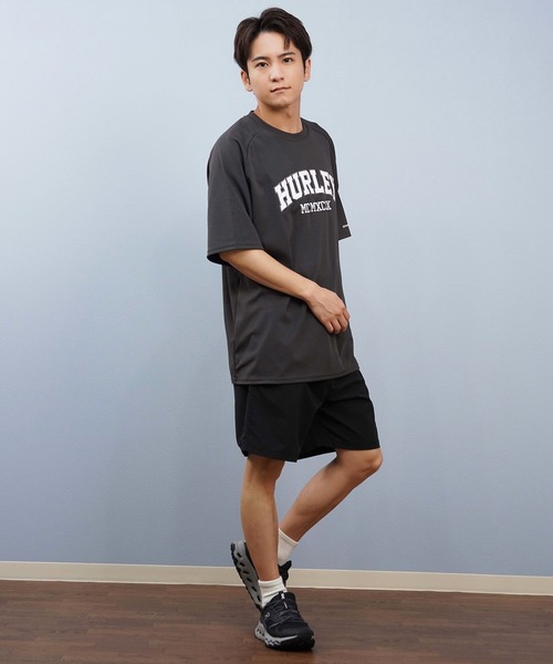 Hurley （ハーレー）の「Hurley/ハーレー 水着 海パン トランクス ボードショーツ 撥水 速乾 水陸両用 18インチ MBS07916（水着・メンズ・ブラック/ホワイト/オリーブ/カーキ/グレイッシュブルー・S/M/L）」の19枚目の写真